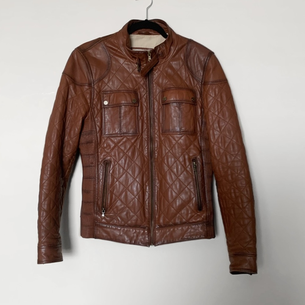 Anna Salai Faux Leather Jacket